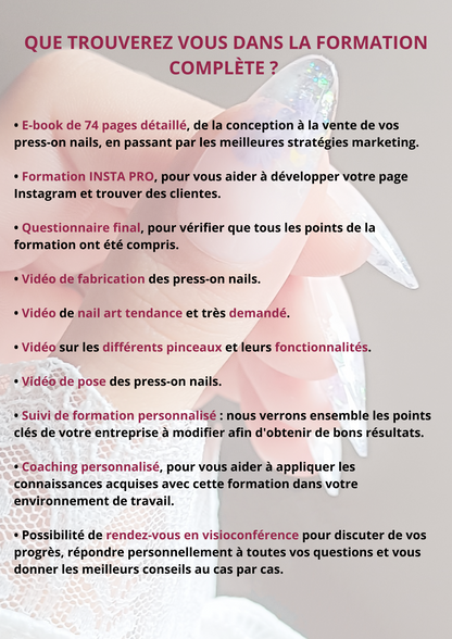 Formation complète «PRESS ON NAILS»