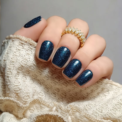 Bleu nuit pailleté