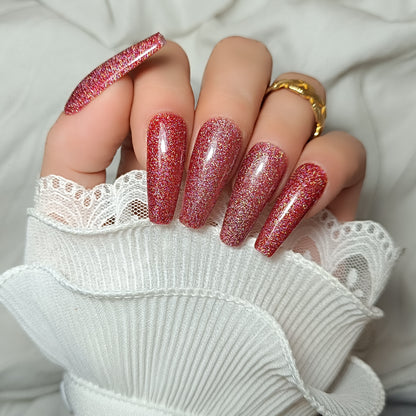 Red glitter